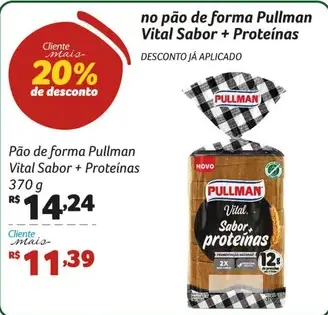 Pão de forma Pullman Vital Sabor + Proteínas