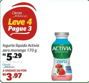 Iogurte Activia Zero Morango