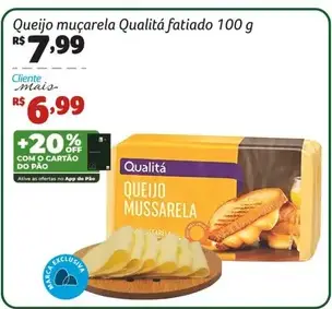 Queijo muçarela Qualitá Fatiado