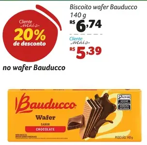 Biscoito Wafer Bauducco Sabor Chocolate