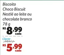 Biscoito Choco Biscuit Nestlé Ao leite