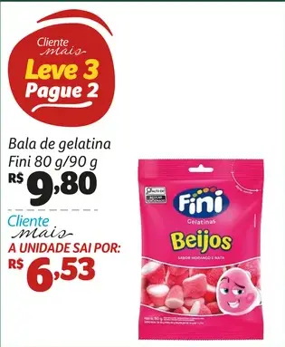 Bala de gelatina Fini Beijos