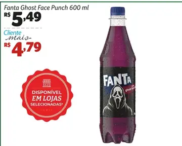 Refrigerante Fanta Ghost Face Punch