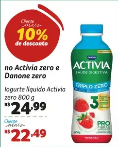 Iogurte Activia Líquido Zero