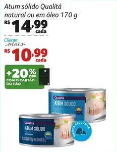 Atum sólido Qualitá Em óleo