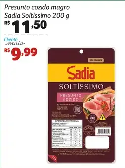 Presunto Sadia Cozido Magro