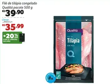 Filé de Tilápia Qualitá Sem Pele