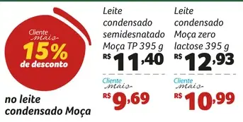 Leite condensado Moça Zero lactose