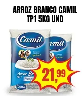 Arroz Branco Camil Tipo 1