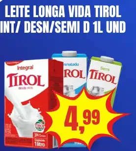 Leite Tirol Desnatado