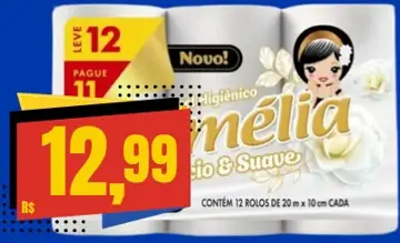 Papel higiênico Mellia Macio e Suave
