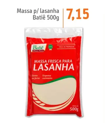 Massa para lasanha Batiê