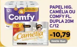 Papel higiênico Comfy Folha dupla
