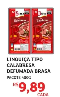 Linguiça Brasa Tipo Calabresa Defumada