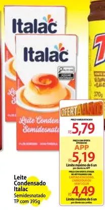 Leite Condensado Italac Semidesnatado