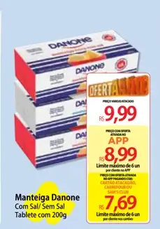 Manteiga Danone Sem Sal
