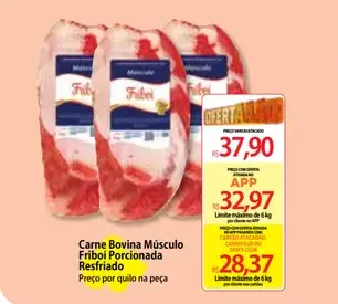 Músculo bovino Friboi Porcionada, Resfriada