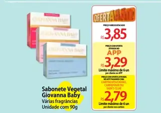 Sabonete Giovanna Baby Vegetal