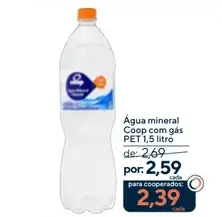 Água mineral Coop Com gás