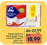 Papel Higiênico Coop Folha Dupla