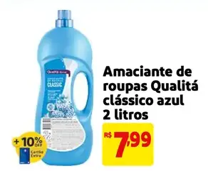 Amaciante de roupas Qualitá Clássico azul