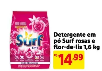 Detergente em pó Surf Rosas e flor-de-lis
