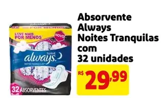 Absorvente Always Noites Tranquilas