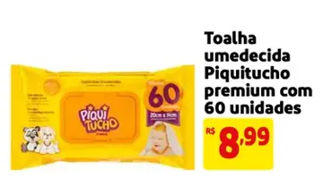 Toalha umedecida Piquitucho Premium