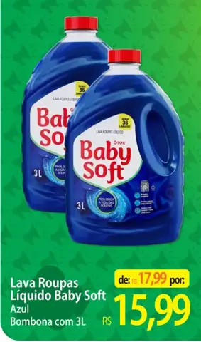Lava Roupas Líquido Baby Soft Azul