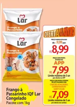 Frango a Passarinho Lar IQF