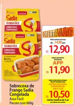 Sobrecoxa de Frango Sadia Temperadas
