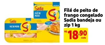 Filé de peito de frango Sadia Congelado