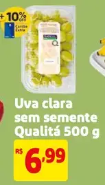 Uva Qualitá Clara sem semente