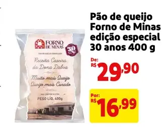 Pão de queijo Forno de Minas Receita Caseira