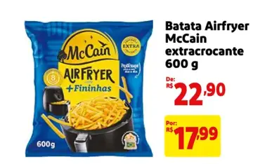 Batata McCain Airfryer Extracrocante Fininhas