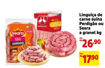 Linguiça Perdigão De Carne Suína