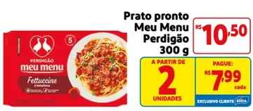 Prato pronto Perdigão Fettuccine à bolonhesa