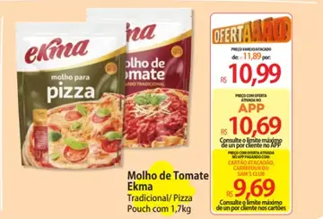 Molho de Tomate Ekma Pizza