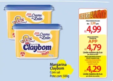Margarina Claybom Com Sal
