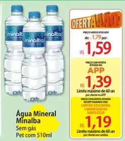 Água Mineral Minalba Sem Gás