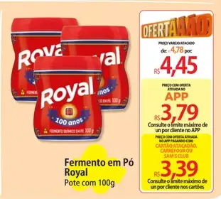 Fermento em Pó Royal
