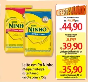 Leite em Pó Ninho Integral Instantâneo