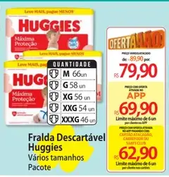 Fralda Descartável Huggies XG