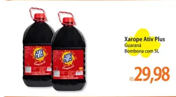Xarope de Guaraná Ativ Plus