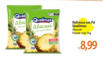 Refresco em pó Qualimax Abacaxi