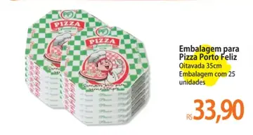 Embalagem para Pizza Porto Feliz Oitavada