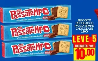 Biscoito recheado Passatempo Chocolate