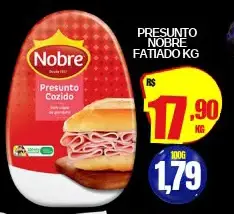 Presunto Nobre Cozido Fatiado