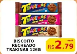 Biscoito Trakinas Recheado
