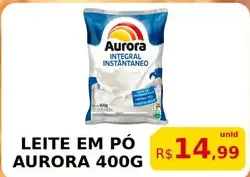 Leite em pó Aurora Integral instantâneo